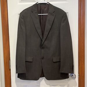 Lauren Ralph Lauren Brown Blazer Mens Sports Jacket 2 Button 100% Wool 42R